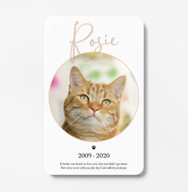 pet memorial card