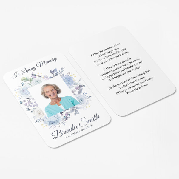 funeral wallet cards