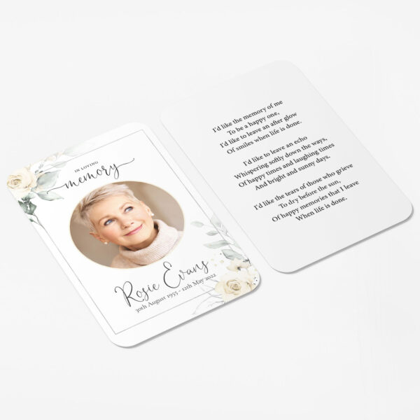 funeral wallet cards