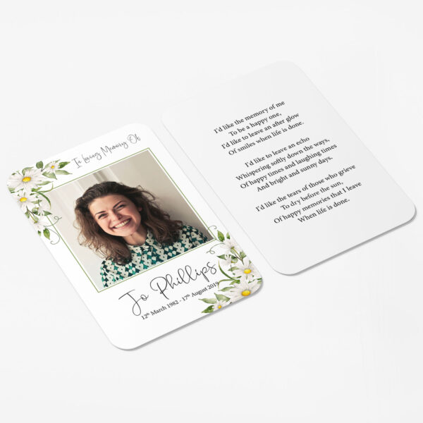 funeral wallet cards