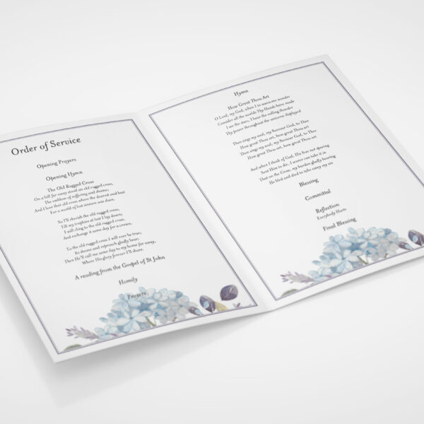 order of service booklets