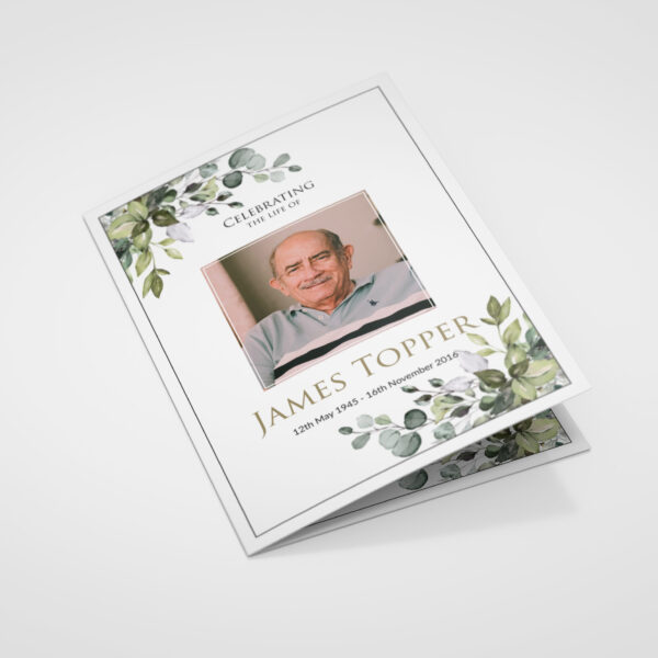order of service booklets