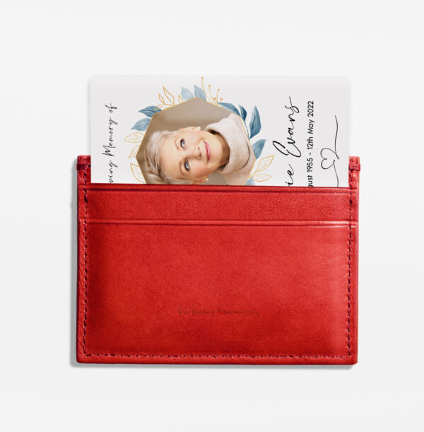 memorial wallet card