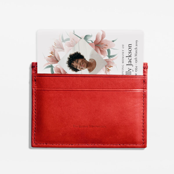 memorial wallet card