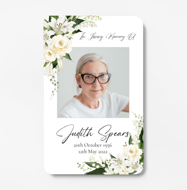 memorial wallet card