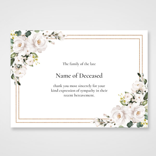 funeral thank you card