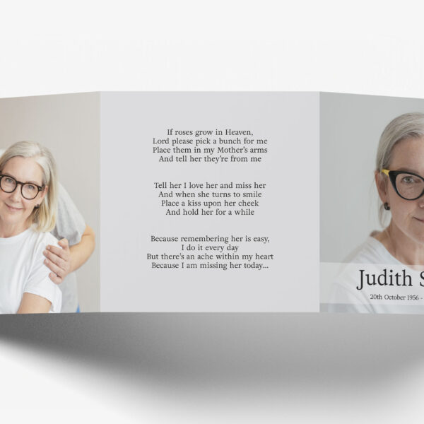 Trifold memorial cards