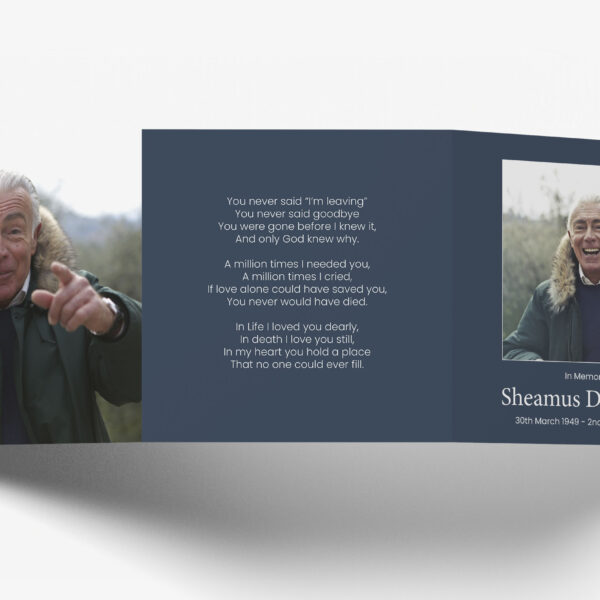 Trifold memorial cards