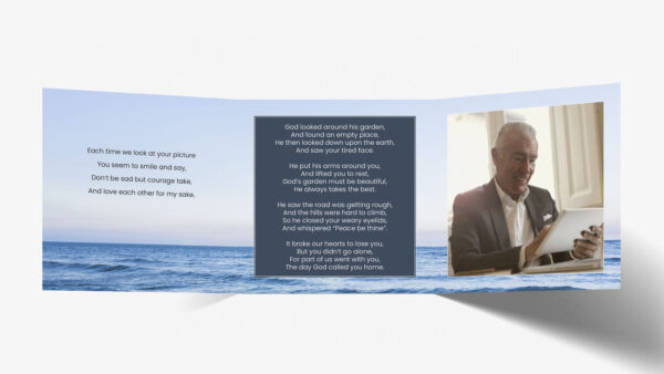 Trifold memorial cards