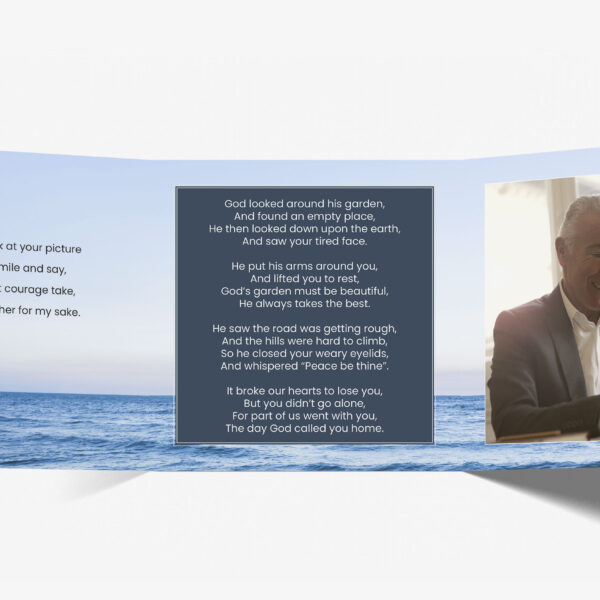 Trifold memorial cards