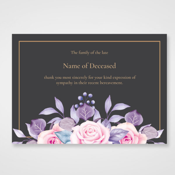 funeral thank you card