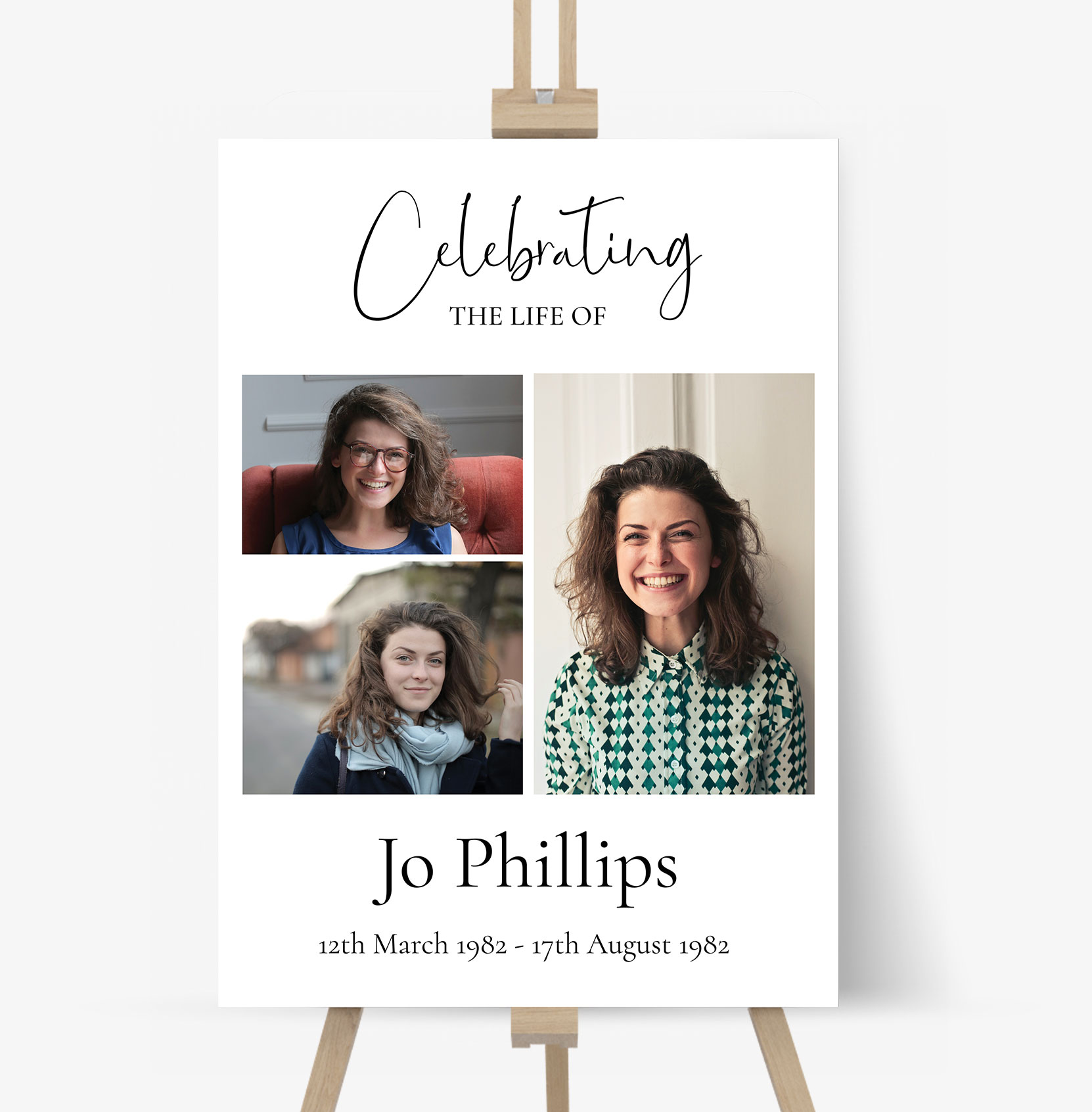 funeral welcome board sign