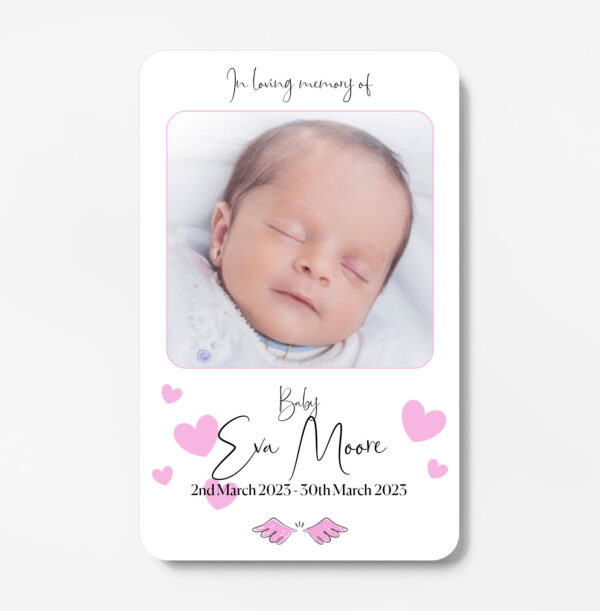 baby memorial card