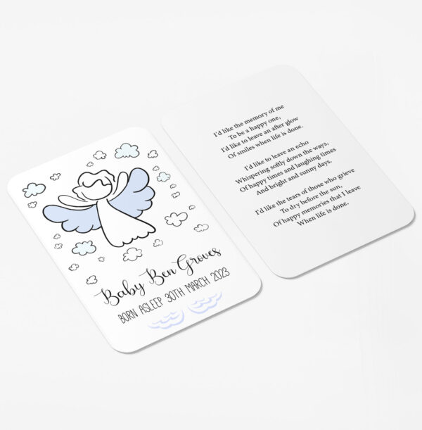 baby memorial card