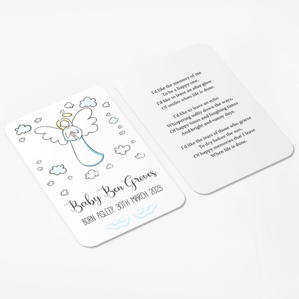 baby memorial card