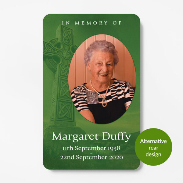 Laminated Memorial Card