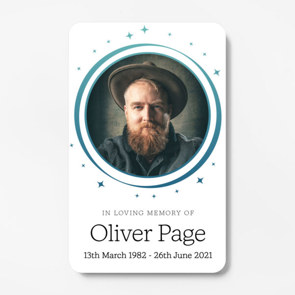 wallet memorial card