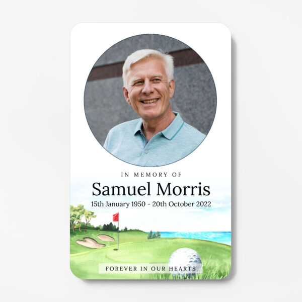 laminated wallet memorial card