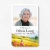 laminated wallet memorial card