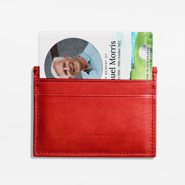 laminated wallet memorial card