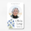 plastic wallet memorial card