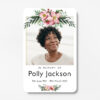 plastic wallet memorial card