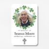 plastic wallet memorial card