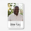 plastic wallet memorial card
