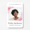 plastic wallet memorial card