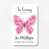 plastic wallet memorial card