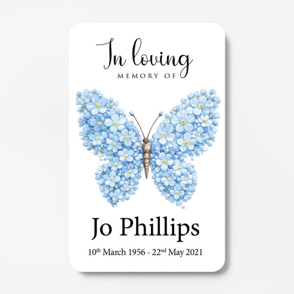 plastic wallet memorial card