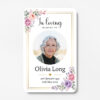 plastic wallet memorial card