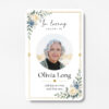 plastic wallet memorial card