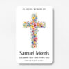 plastic wallet memorial card