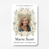 plastic wallet memorial card