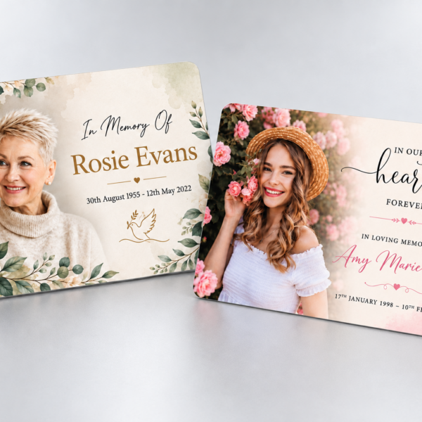 Metal Memorial Cards